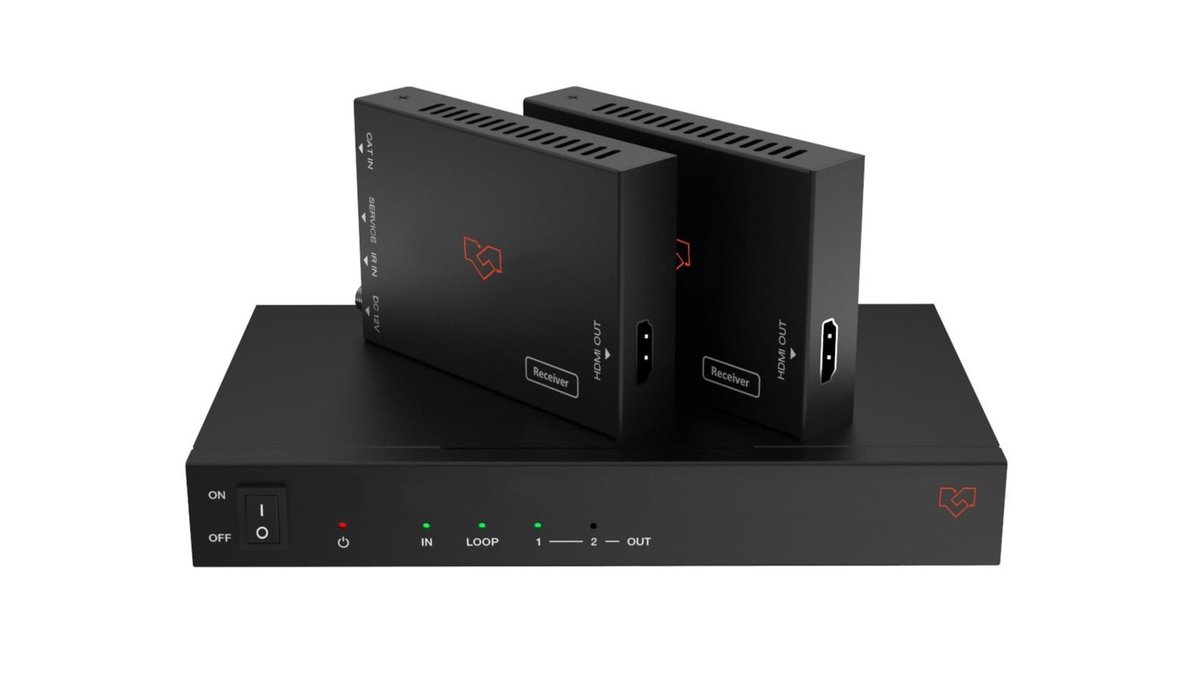 VigilLink VLSP-12CTH20 1x2 HDMI 2.0 Splitter over CAT with Loop Out
