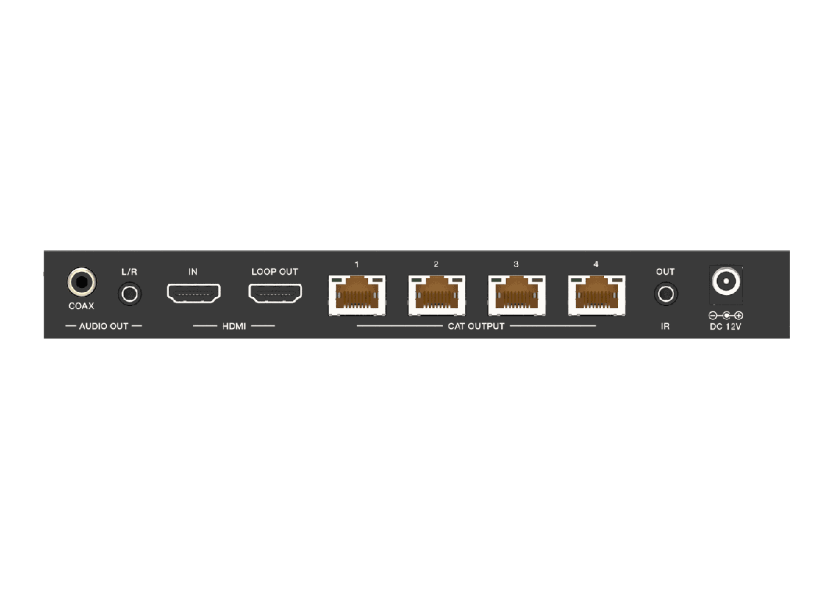 VigilLink VLSP-14CTH20 1x4 HDMI 2.0 Splitter over CAT - view 3