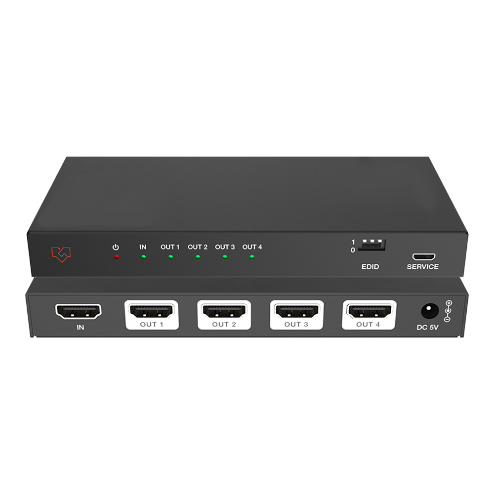 VigilLink VLSP-14H21S 1x4 HDMI 2.1 Splitter, 48Gbps