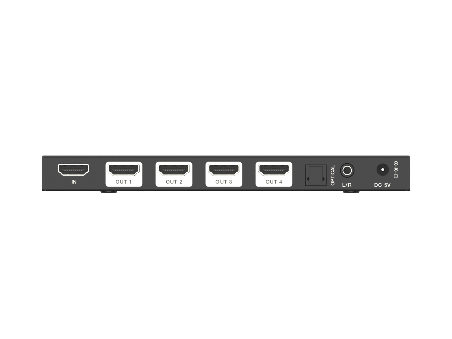 VigilLink VLSP-14H21SA 1x4 HDMI 2.1 Splitter with Audio De-Embedder - view 2