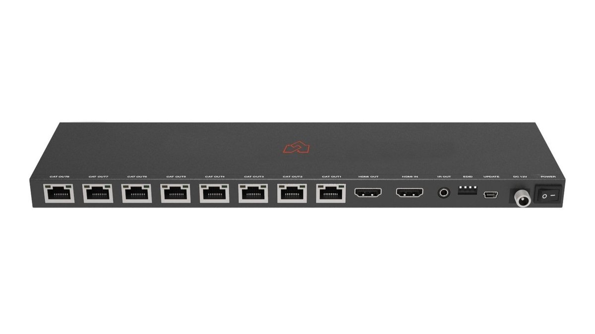 VigilLink VLSP-18CTH14 1x8 HDMI Splitter over CAT with Loop Out - view 3