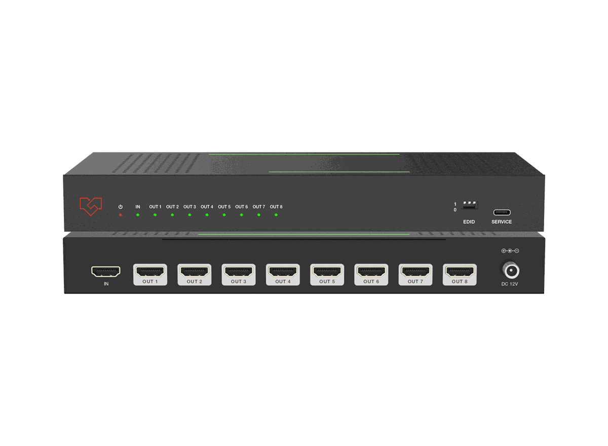 VigilLink VLSP-18H21S 1x8 HDMI 2.1 Splitter, 48Gbps