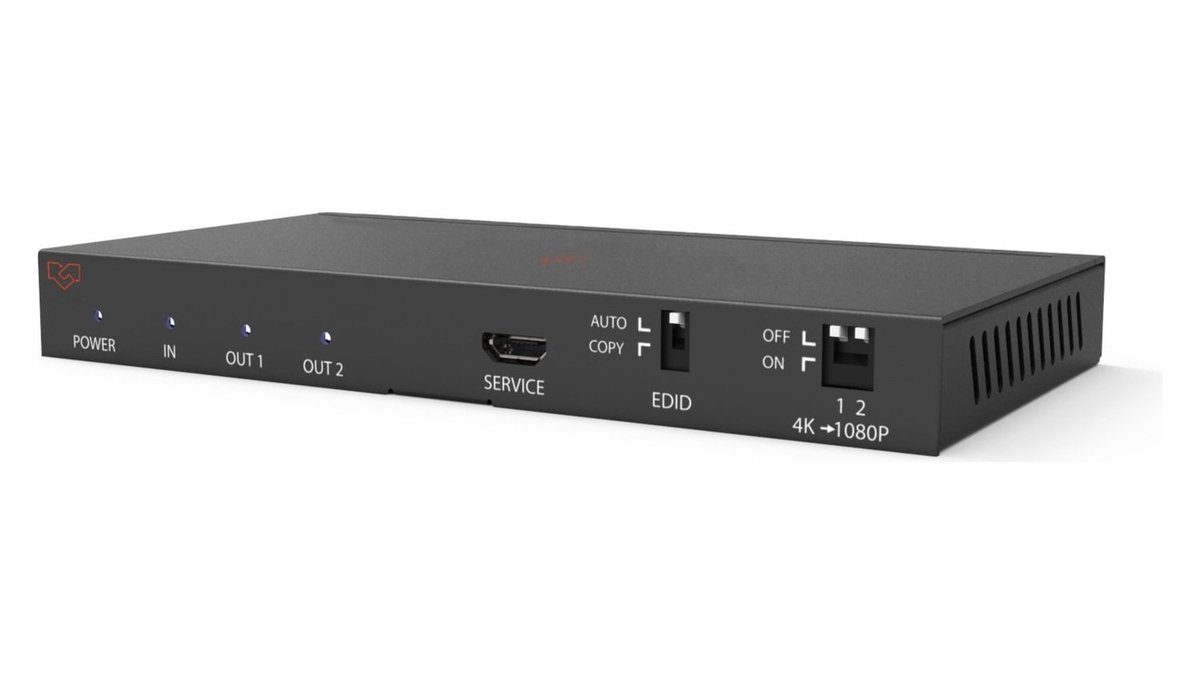 VigilLink VLSP-AS12H20 1x2 HDMI 2.0 Splitter with Audio De-Embedding