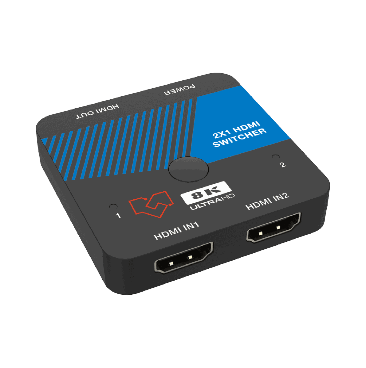 VigilLink VLSW-21H21 2x1 HDMI 2.1 Switcher, 8K 48Gbps - view 3