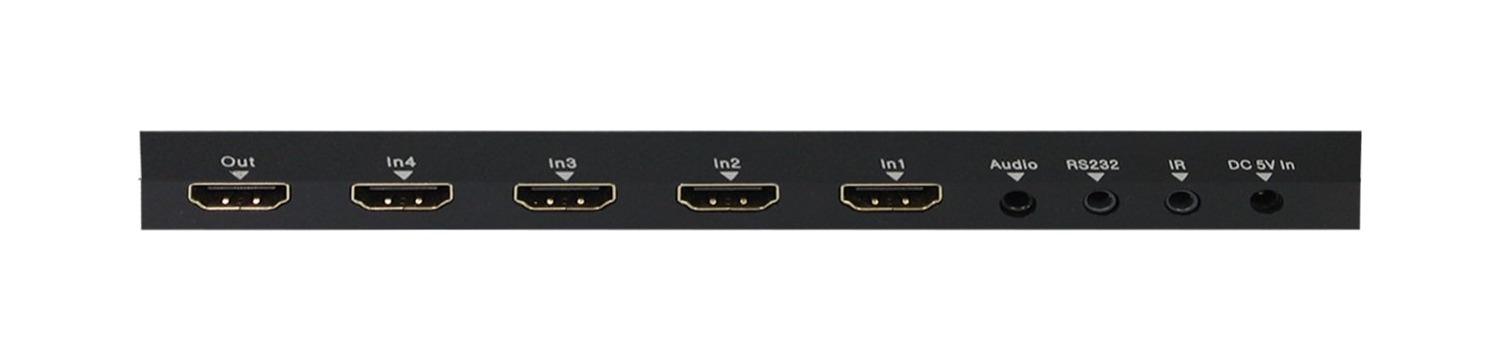 VigilLink VLSW-41H20R 4x1 HDMI 2.0 Switcher with ARC and Audio Extraction - view 2