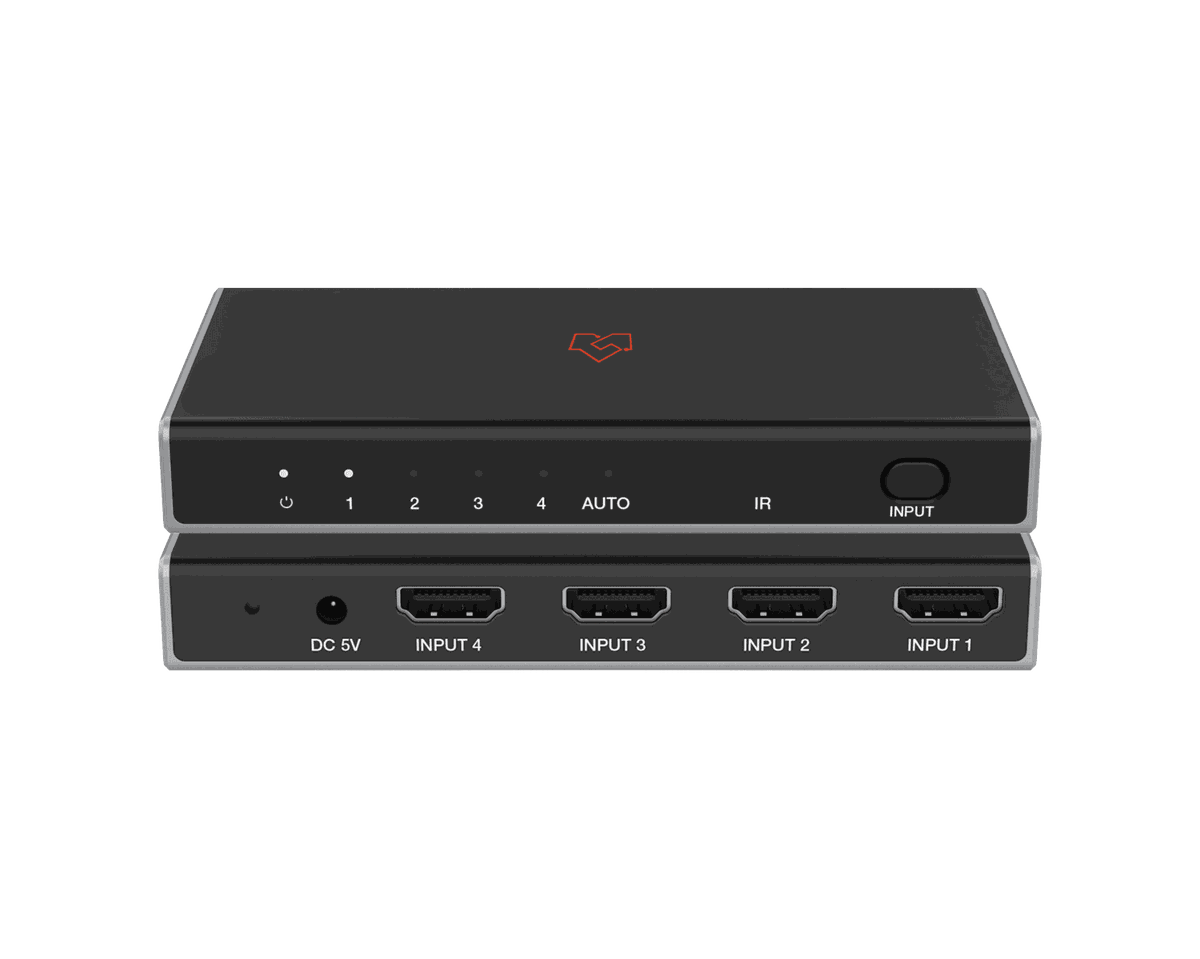 VigilLink VLSW-41H21 4x1 HDMI 2.1 Switcher, 8K 48Gbps product image