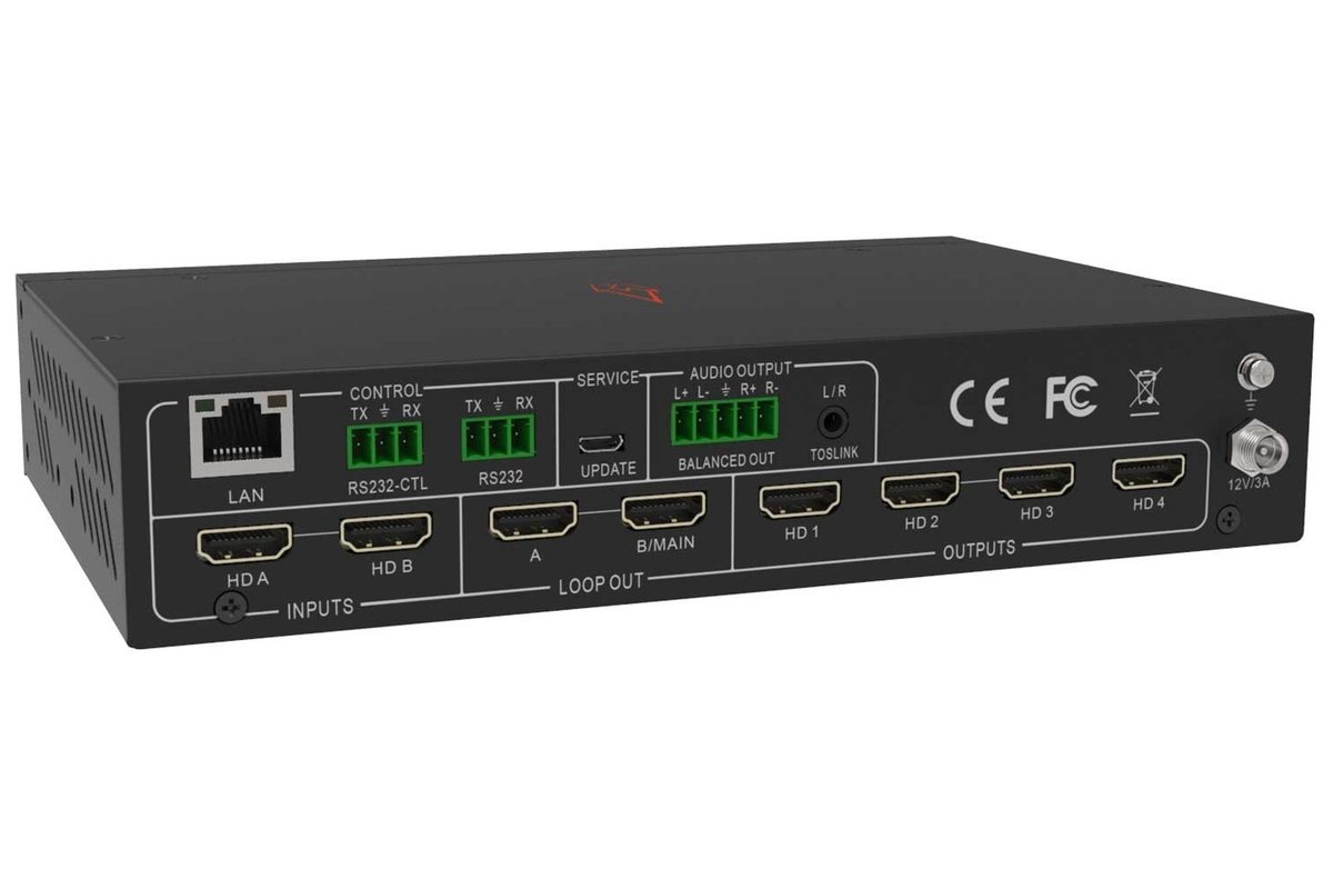 VigilLink VLVW-MX24P 2x4 HDMI 2.0 Video Wall Processor, 18Gbps - view 3