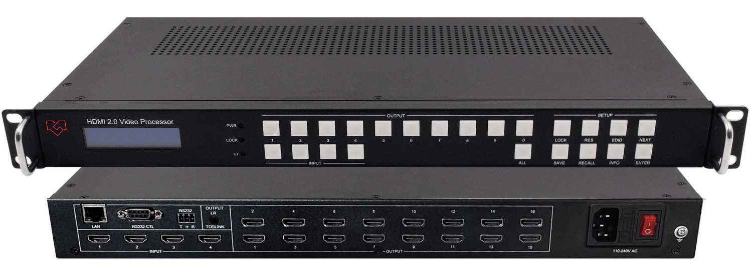 VigilLink VLVW-MX416P LCD and LED Video Wall Controller with Multi-Viewer and Seamless Matrix