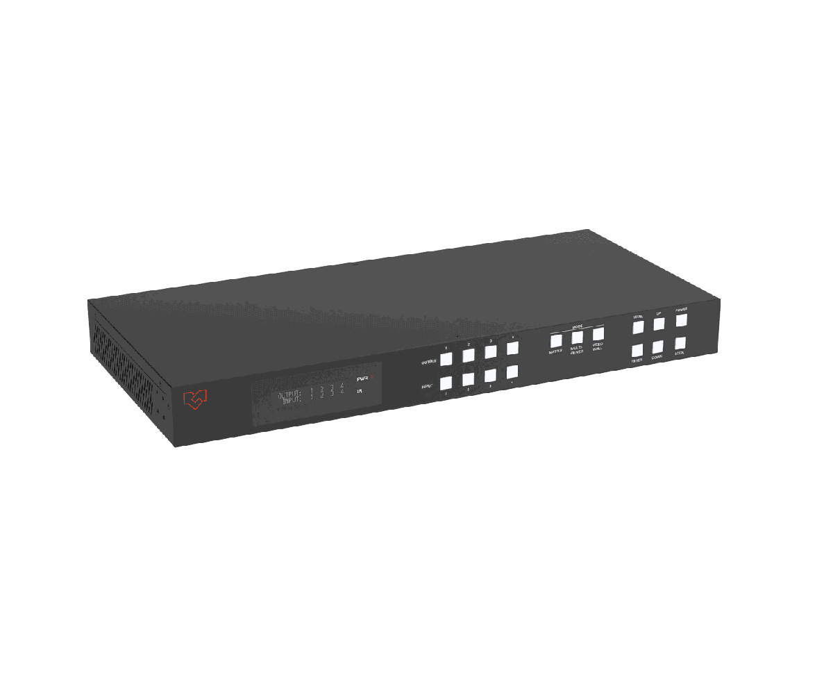 VigilLink VLVW-MX44P 4x4 Seamless HDMI Matrix with Video Wall and Multiviewer