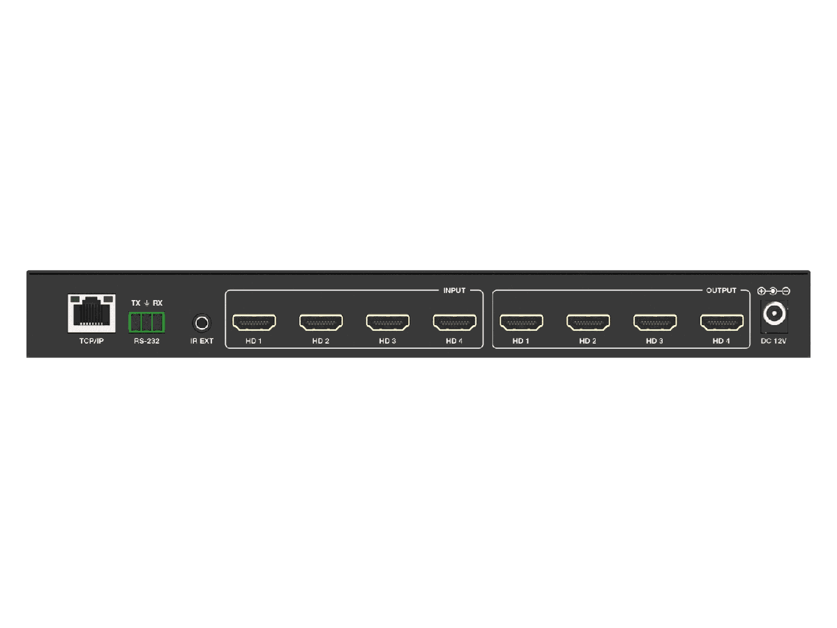 VigilLink VLVW-SMX44TW 4x4 Seamless HDMI Matrix Switcher with TV Wall Mode - view 2