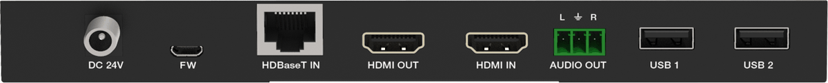VigilLink VLWP-UHU-TR 2x1 USB-C and HDMI HDBaseT Wall Plate with Receiver and USB 2.0 - view 3