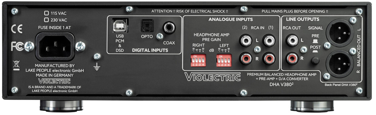 Violectric DHA V380 Squared Headphone Amplifier and DAC - view 2