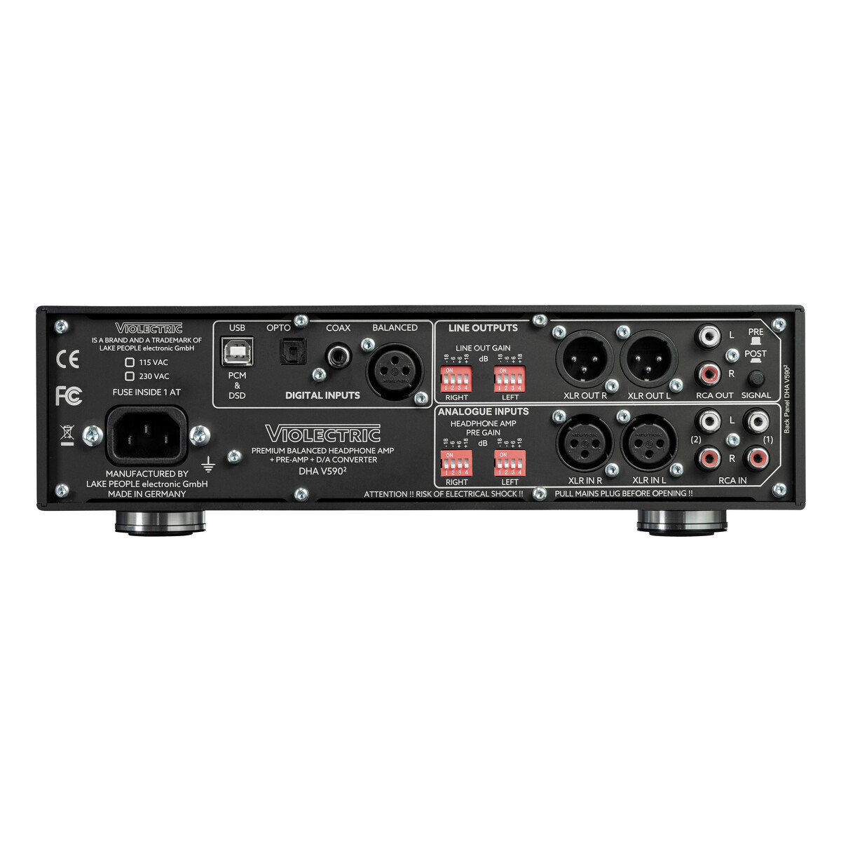 Violectric DHA V590 Squared PRO Headphone Amplifier and DAC - view 2