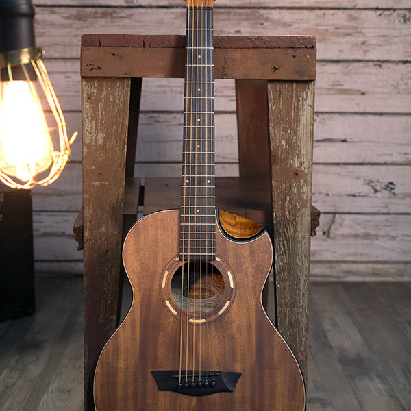 Washburn G-Mini 55 Koa Acoustic Guitar - view 4