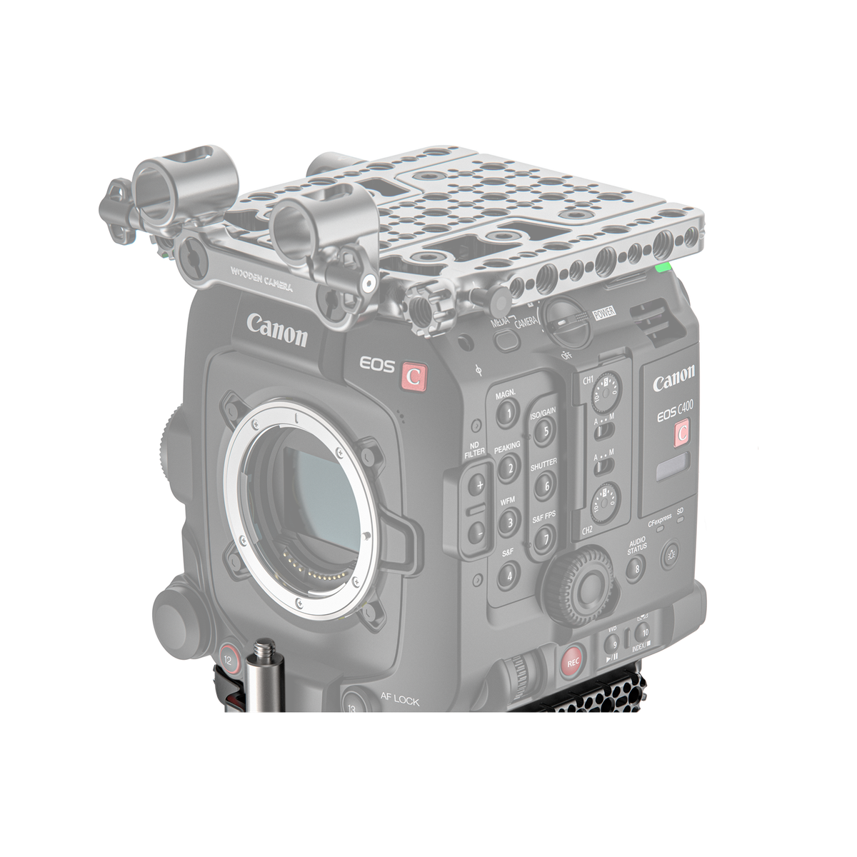 Wooden Camera Base Plate System for Canon EOS C400 product image