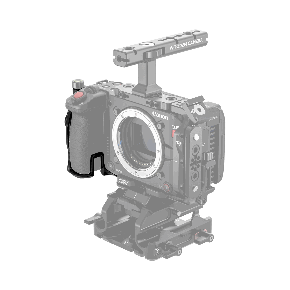 Wooden Camera Cage Grip for Canon EOS C50 product image