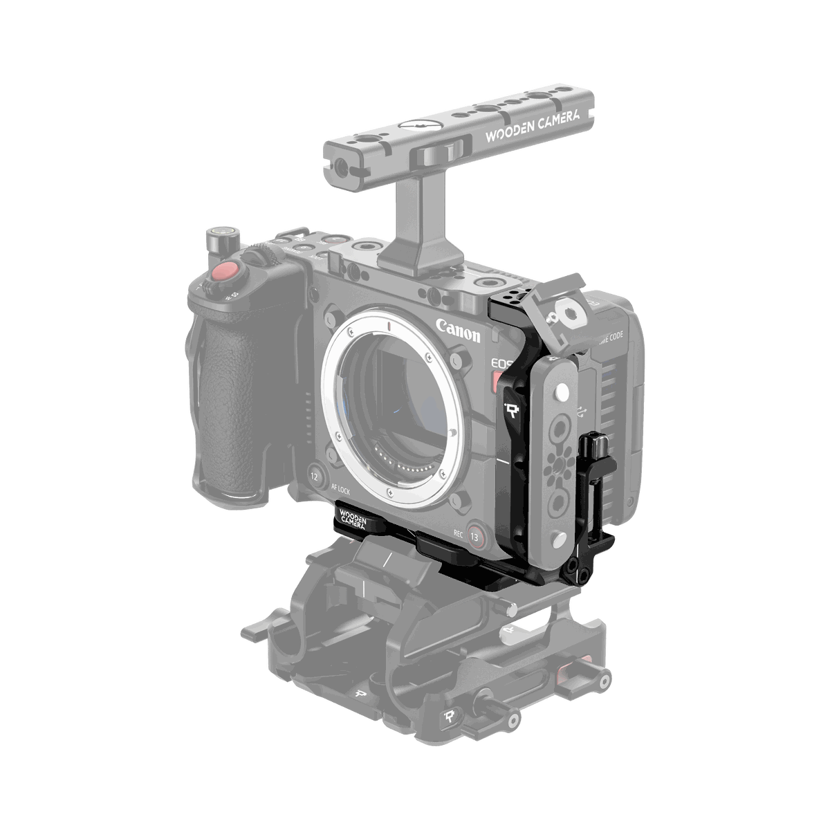 Wooden Camera Cage L-Bracket for Canon EOS C50