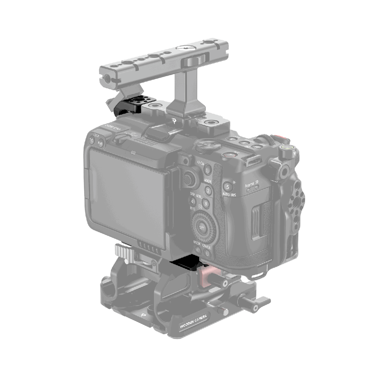 Wooden Camera Cage L-Bracket for Canon EOS C50 - view 2