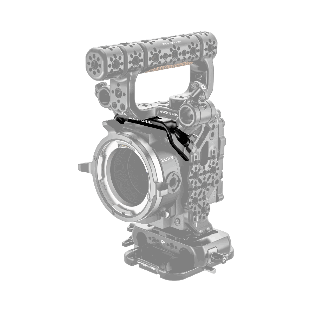 Wooden Camera Cage Mount Top Cheese Plate For Sony Rialto Mini