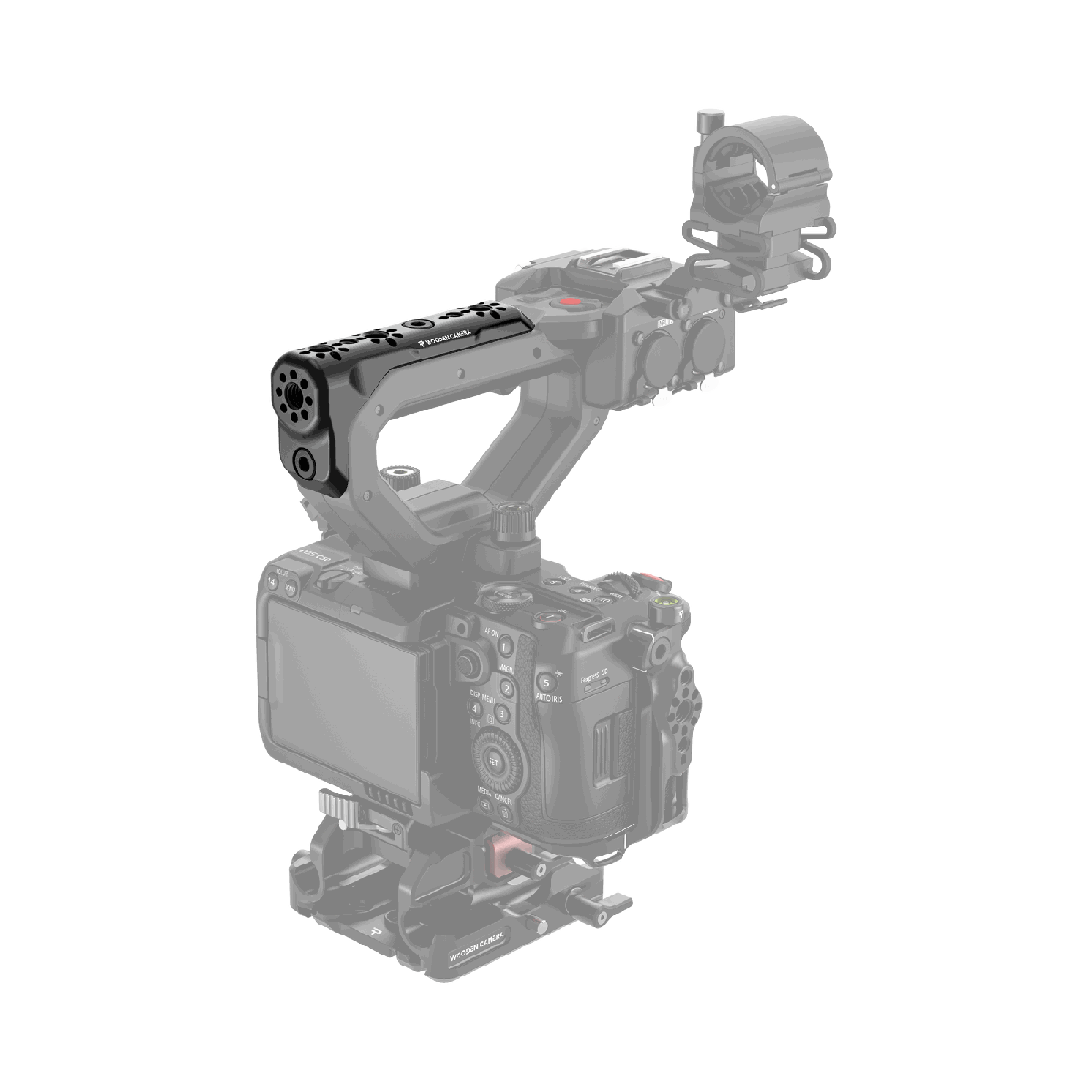 Wooden Camera Carry Handle Bracket for Canon EOS C50 - view 2