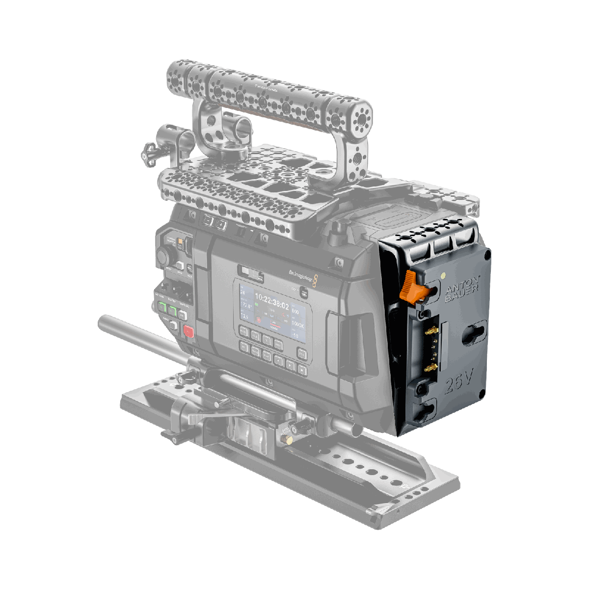 Wooden Camera Gold Mount Plus Battery Plate System for Blackmagic URSA Cine 12K/ 17K product image