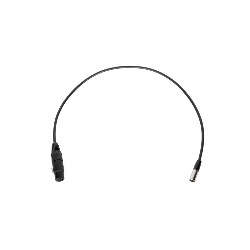 Wooden Camera Mini 3pin XLR Male to Full 3pin XLR Female (20")