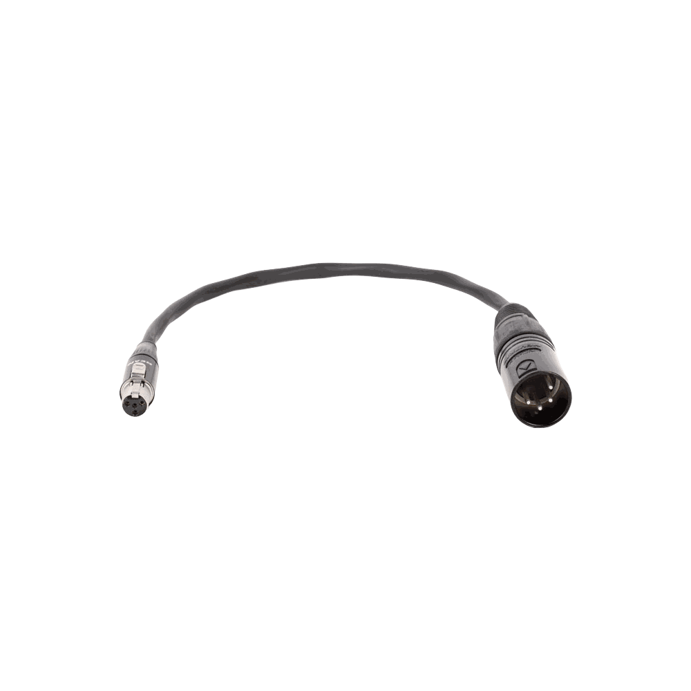 Wooden Camera Mini 4pin XLR Female to Full 4pin XLR Male