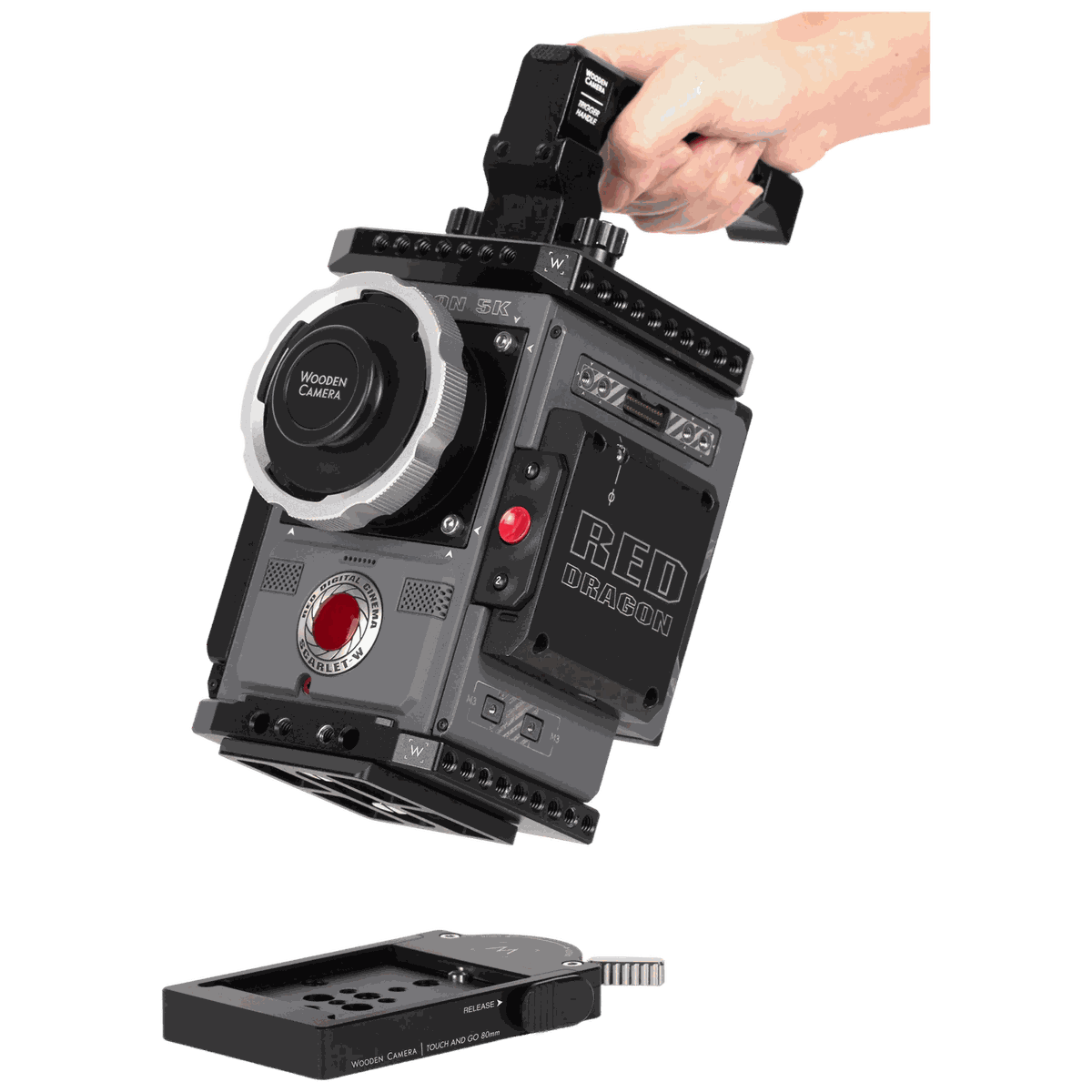 Wooden Camera Mini Touch and Go Plate Only (80mm Oconnor Euro, Sachtler 16, Ronford Baker Mini-RBQ Compatible) - view 2