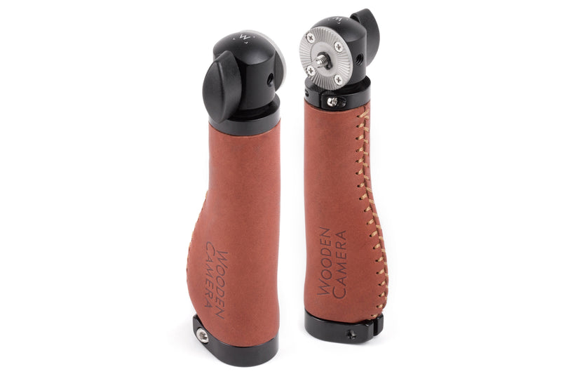 Wooden Camera Rosette Handle Pair