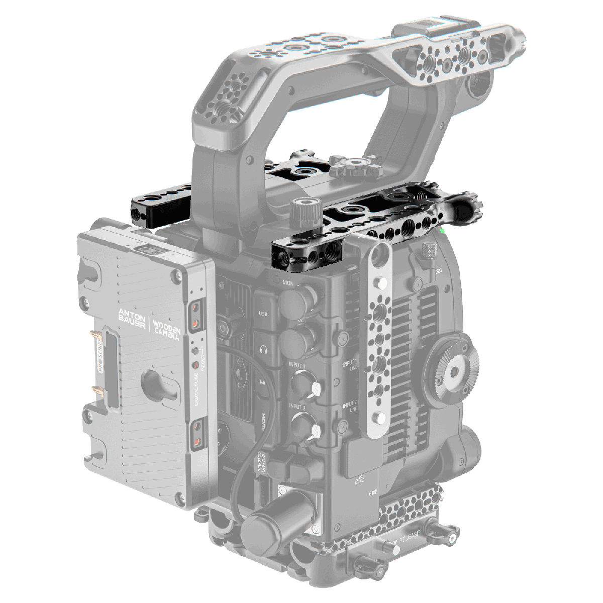 Wooden Camera Top Plate System for Canon EOS C400 - view 2