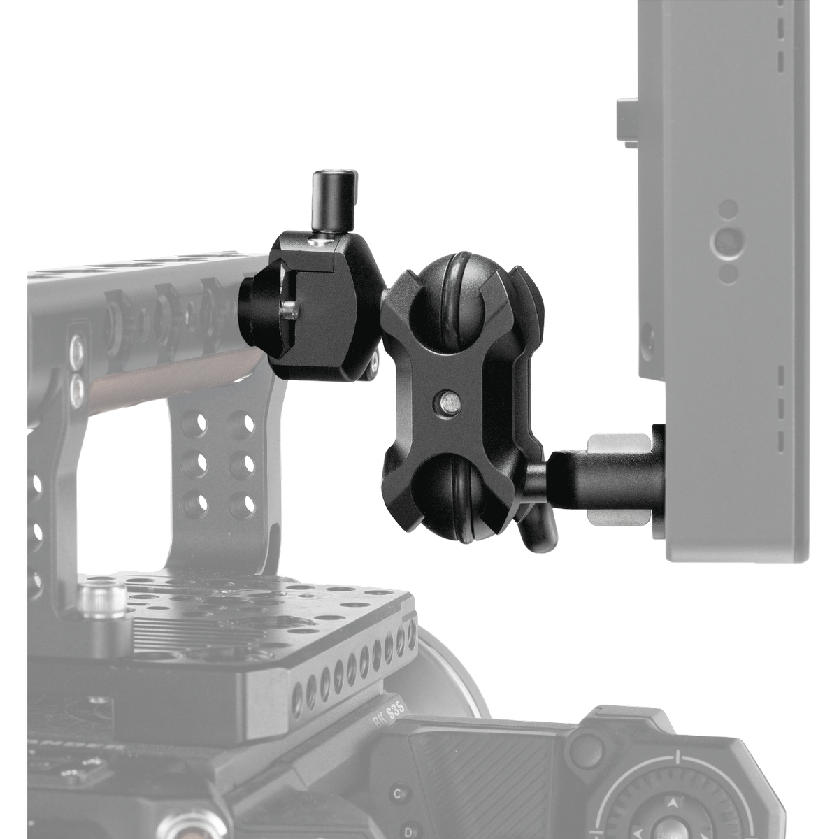 Wooden Camera NATO Lock Monitor Mount Ultra Arm v2 (Combo 1/4-20 & 3/8-16) - view 2