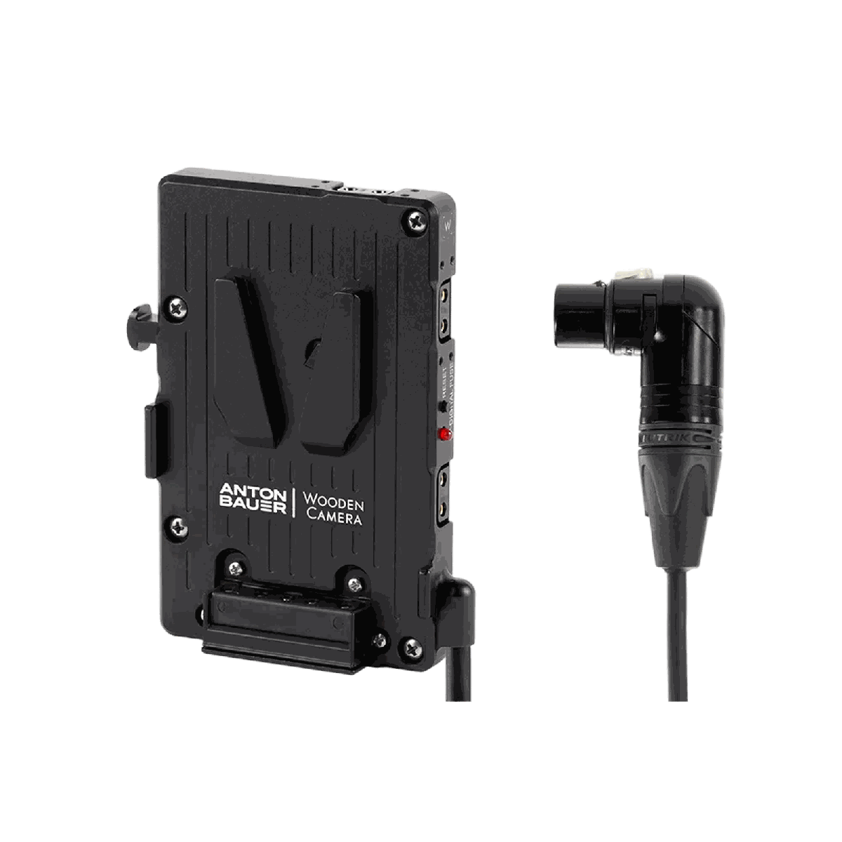 Wooden Camera WC Pro V-Mount (4pin XLR Right Angle)
