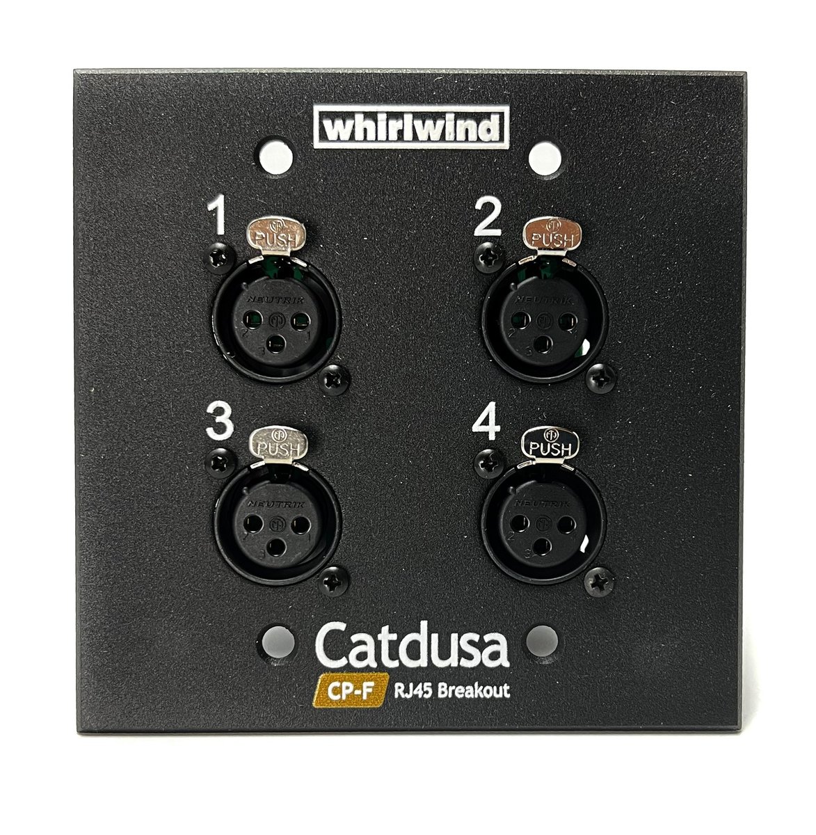 Whirlwind Catdusa CP 4-Channel Snake Wall Plate
