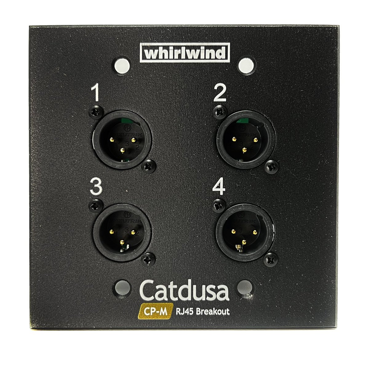 Whirlwind Catdusa CP 4-Channel Snake Wall Plate - view 2