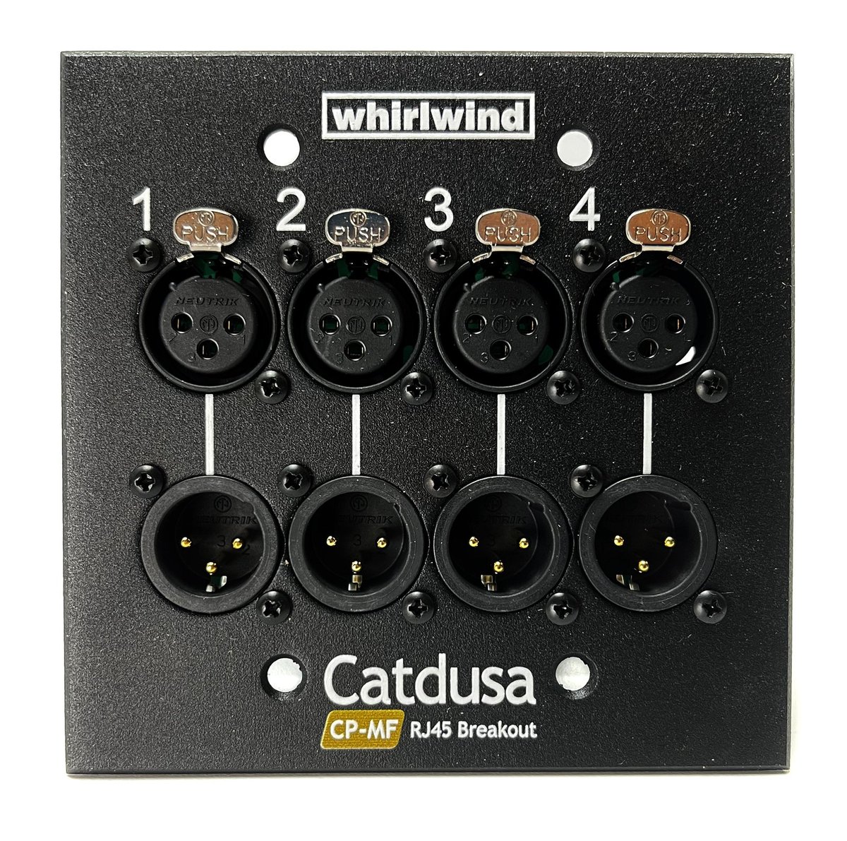 Whirlwind Catdusa CP 4-Channel Snake Wall Plate - view 3