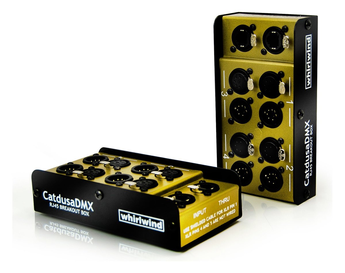 Whirlwind CatdusaDMX RJ45 to 5-Pin XLR Breakout Box