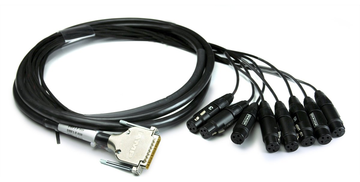 Whirlwind DBF1-F DB25 to Female XLR Fanout