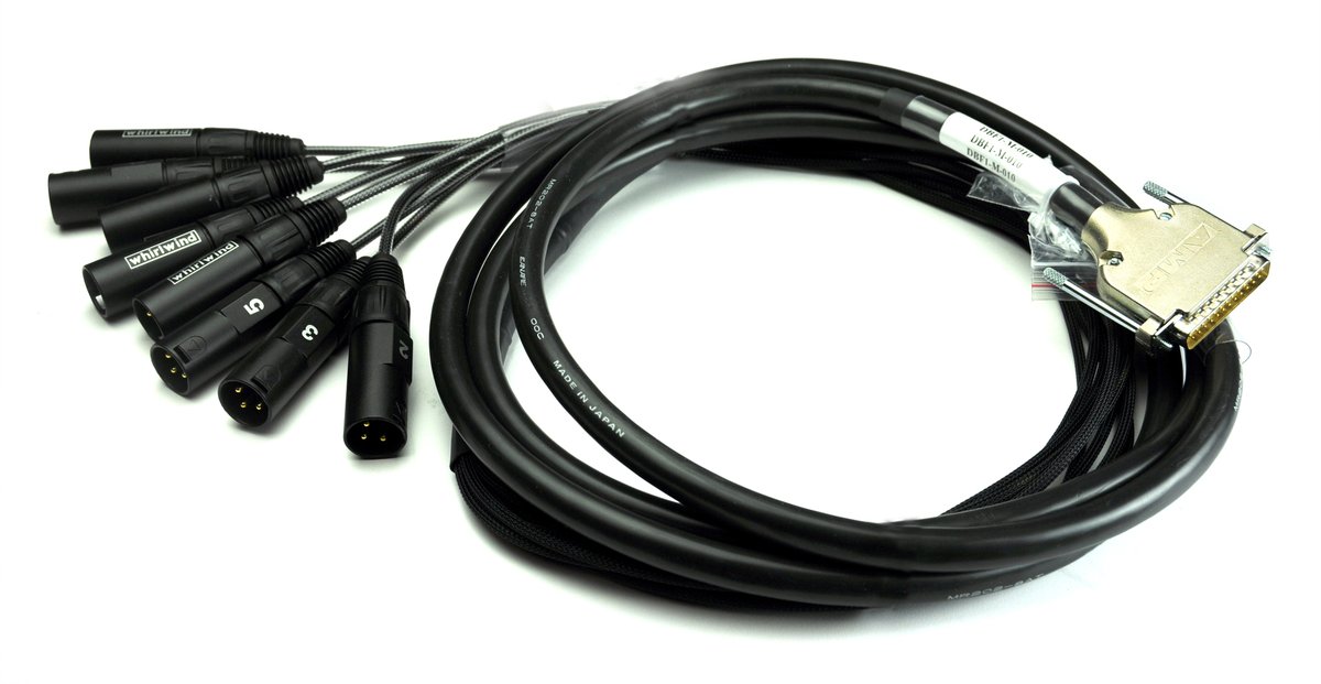 Whirlwind DBF1-M DB25 to Male XLR Fanout