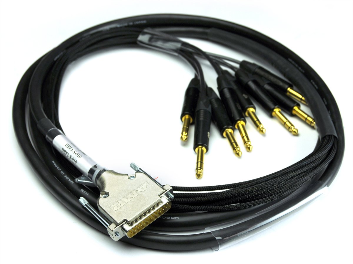 Whirlwind DBF1-S DB25 to TRS Fanout