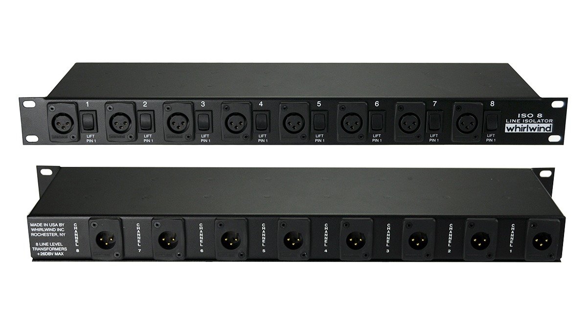 Whirlwind ISO-8 Line Level Isolator and Balancer