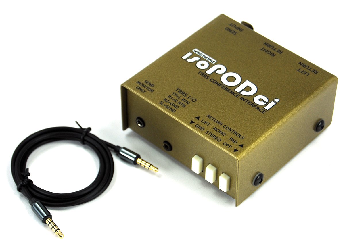 Whirlwind ISOPODCI Mobile Device Audio Interface Transformer Balanced Interface