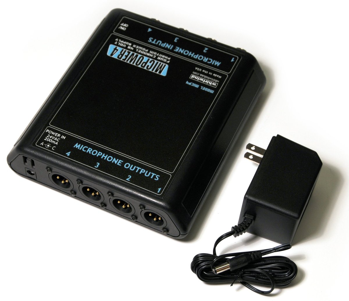 Whirlwind MICPOWER 4 Phantom Power Supply - view 2