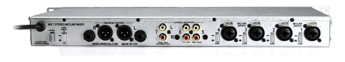 Whirlwind MIX-7 Line Mixer - view 2