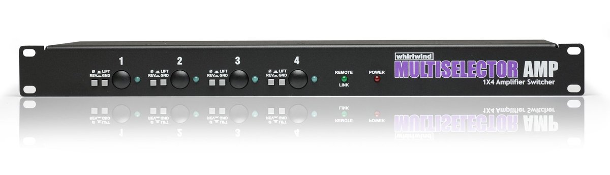 Whirlwind MultiSelector AMP 1-to-4 Amp Switcher
