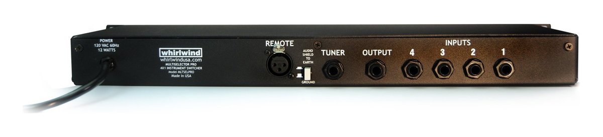 Whirlwind MultiSelector PRO 4-to-1 Instrument Switcher - view 2
