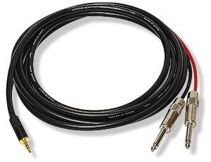 Whirlwind MST2TS 3.5 mm to Dual 1/4 in. TS Cable product image
