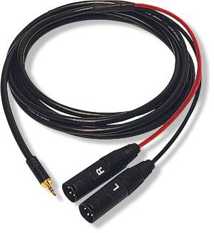 Whirlwind MST2XM 3.5 mm to Dual Male XLR Cable