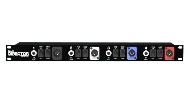 Whirlwind MULTIDIRECTOR Four-Channel Rack DI