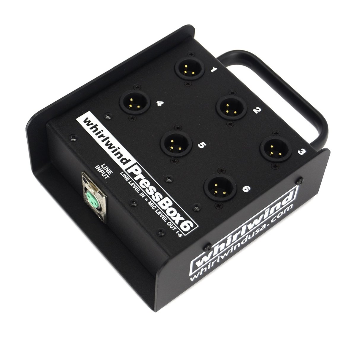 Whirlwind PB Series Passive Press Box Line Input to 6, 12 or 24 Transformer Isolated Mic Level Outputs - view 2