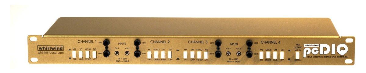 Whirlwind pcDIQ Four-Channel Rack Direct Box product image